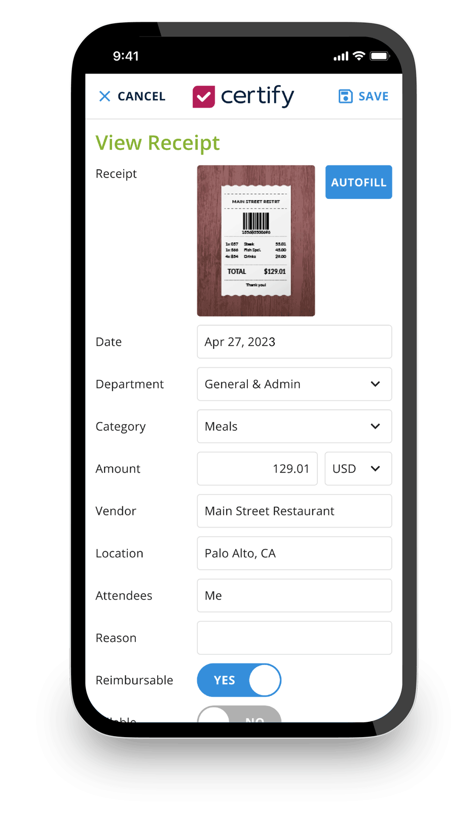 Certify mobile screenshot